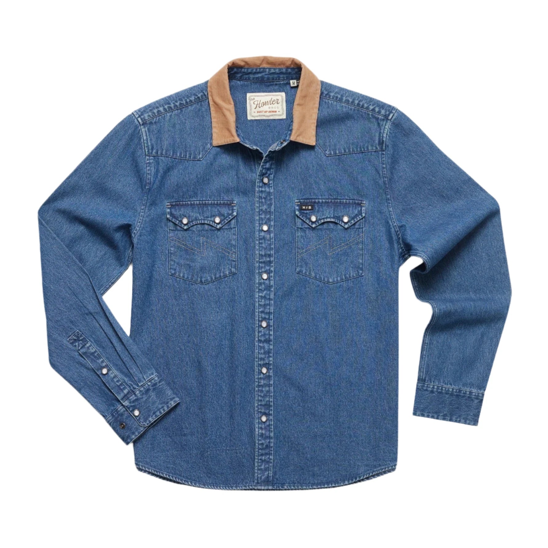 Howler Brothers Dust Up Denim Snapshirt