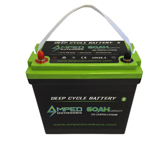 60Ah Lithium (LiFePO4) 12.8V Battery- Bluetooth - IP67 Waterproof