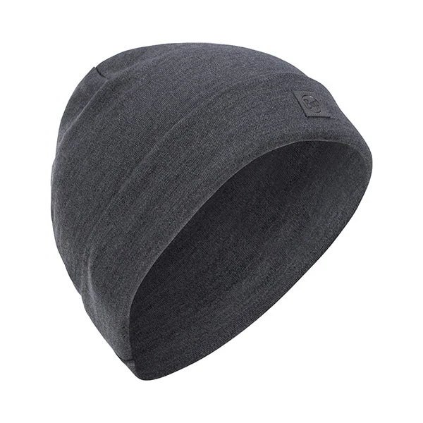 Beanie Merino Heavyweight solid gray