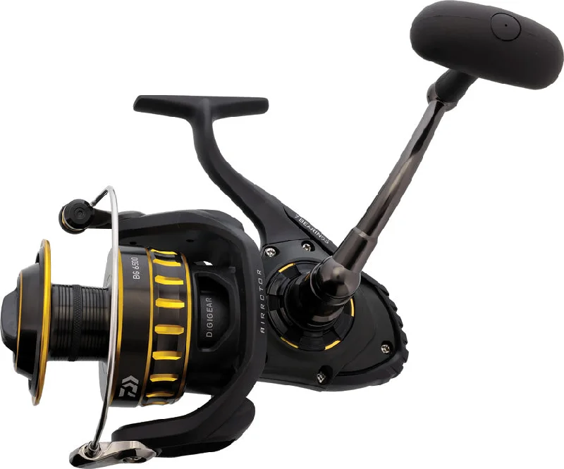 Daiwa BG 6500 Black & Yellow 48.7" Spinning Fishing Reel BG6500