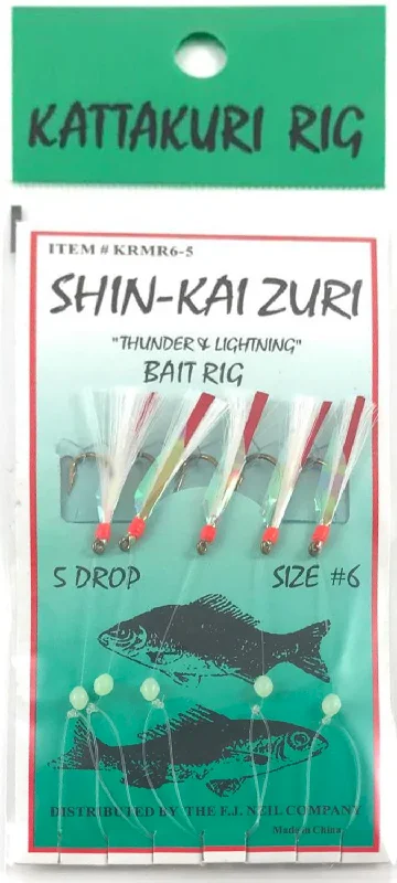 F.J. Neil KRMR6-5 Sabiki Bait Rig W/ Thunder Flash