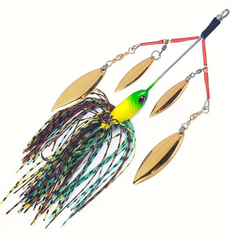 FAS Multi-Blade Spinnerbait with Snakehead Skirt 3/4 Oz