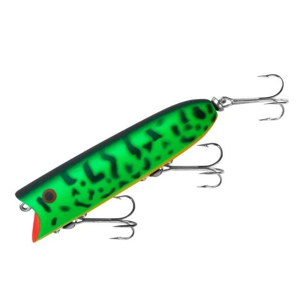 Heddon Lucky 13 Top Water Popper 3-3/4" 5/8 Oz Fluorescent Green