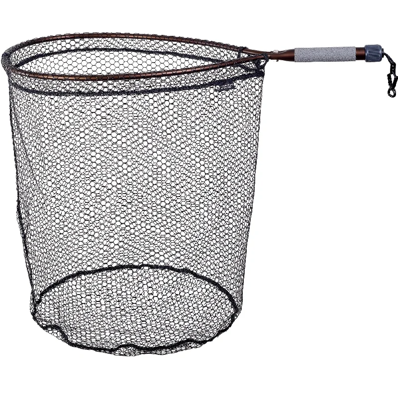 McLean Angling Rubber Mesh Bronze Short Handle Net