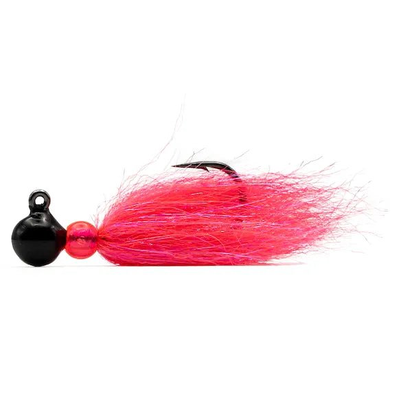 Mustad Addicted Sink It Series Jig w Steelhead Bead 1/4 Oz Black Cerise Qty 1