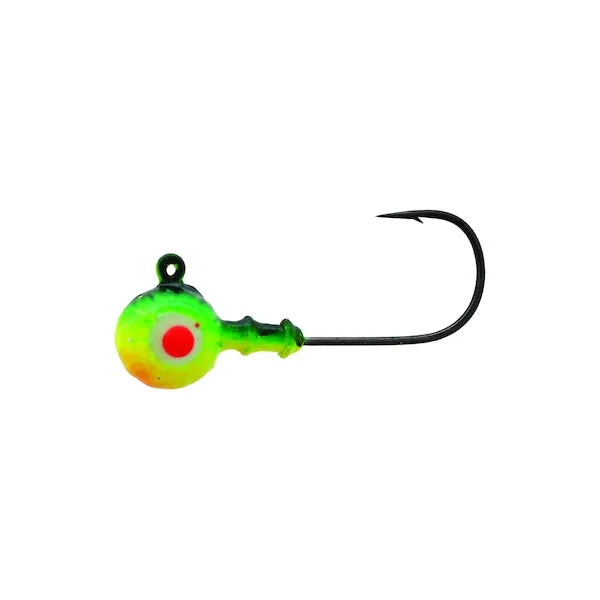 Mustad Walleye Jig Head 1/2 Oz Firetiger Qty 6