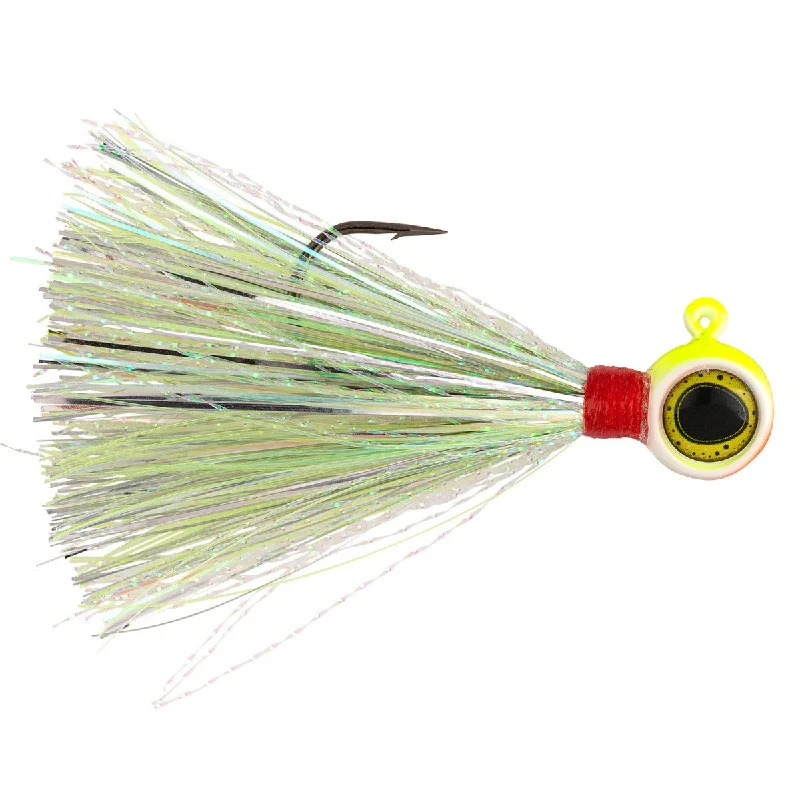 Northland Tackle Deep-Vee Flashtail Jig 1/8 Oz Chartreuse Qty 2