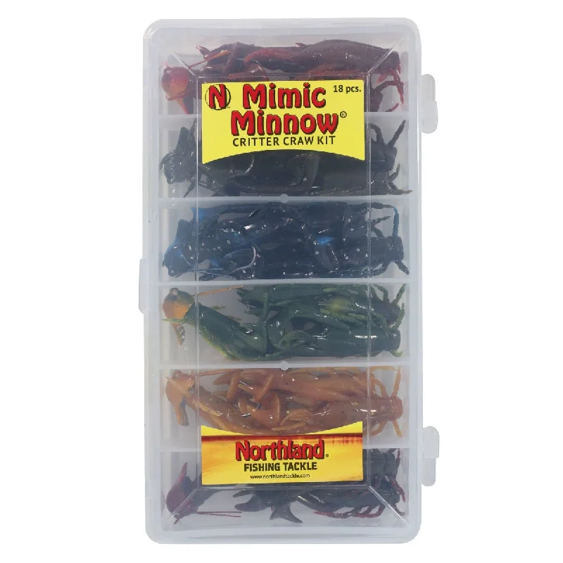 Northland Tackle Mimic Minnow Critter Craw Kit Qty 18