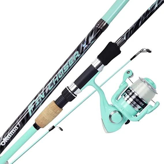 Okuma Fin Chaser X Sea Foam Spinning Combo