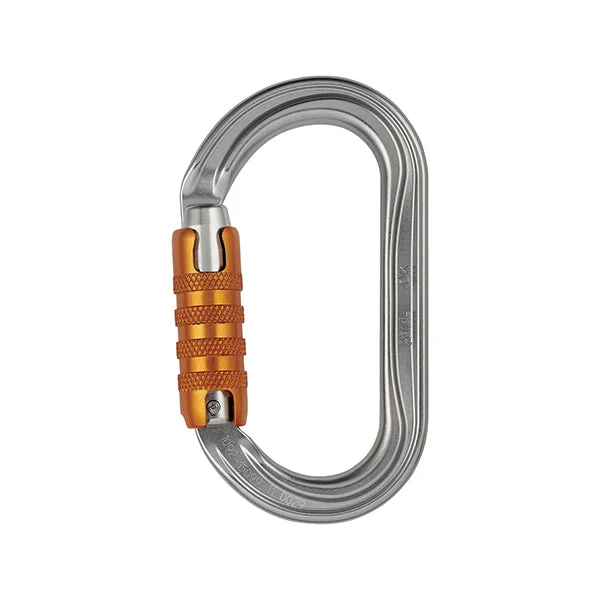 oval carabiner OK Triact-Lock silver