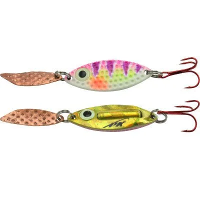 PK Lures Rattling Spoon 3/8 Oz Purple Tiger Glow