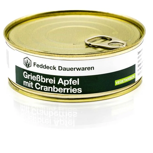 Ready Meal Semolina Apple with Cranberries 200g Can