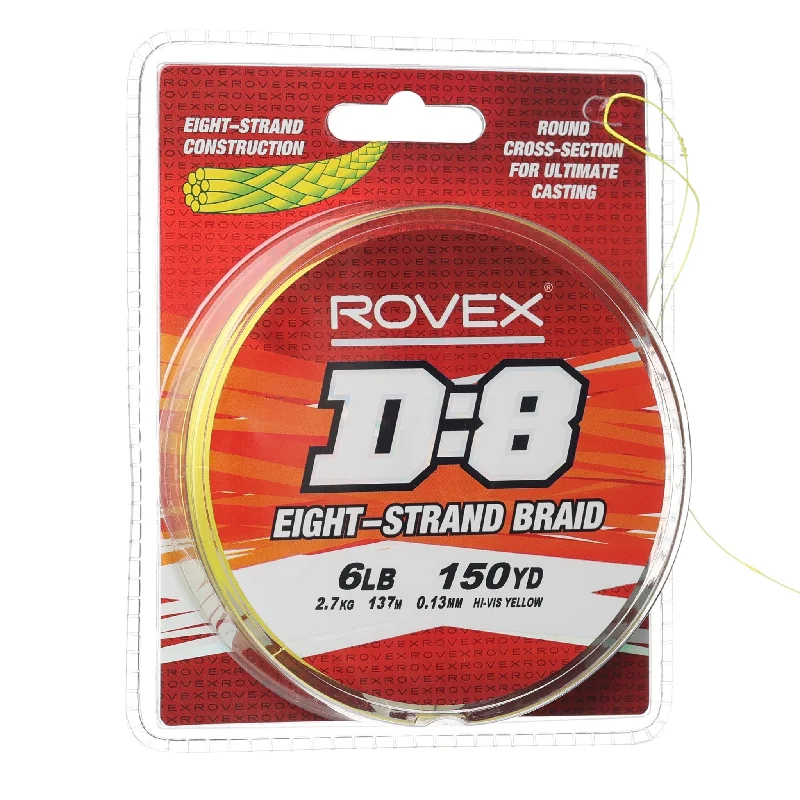 Rovex D:8 Braid - Hi Vis Yellow