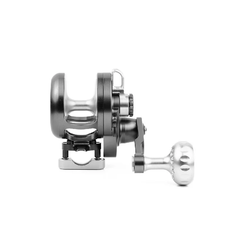 SEIGLER LGN (LARGE GAME NARROW LEVER DRAG REEL) Smoke Silver