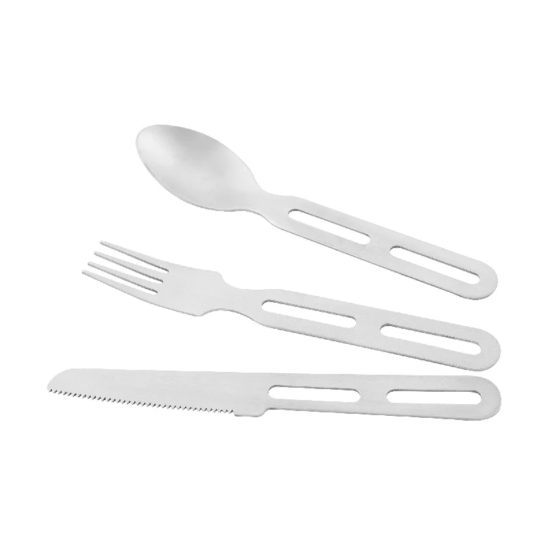 Camping Cutlery Set I silver