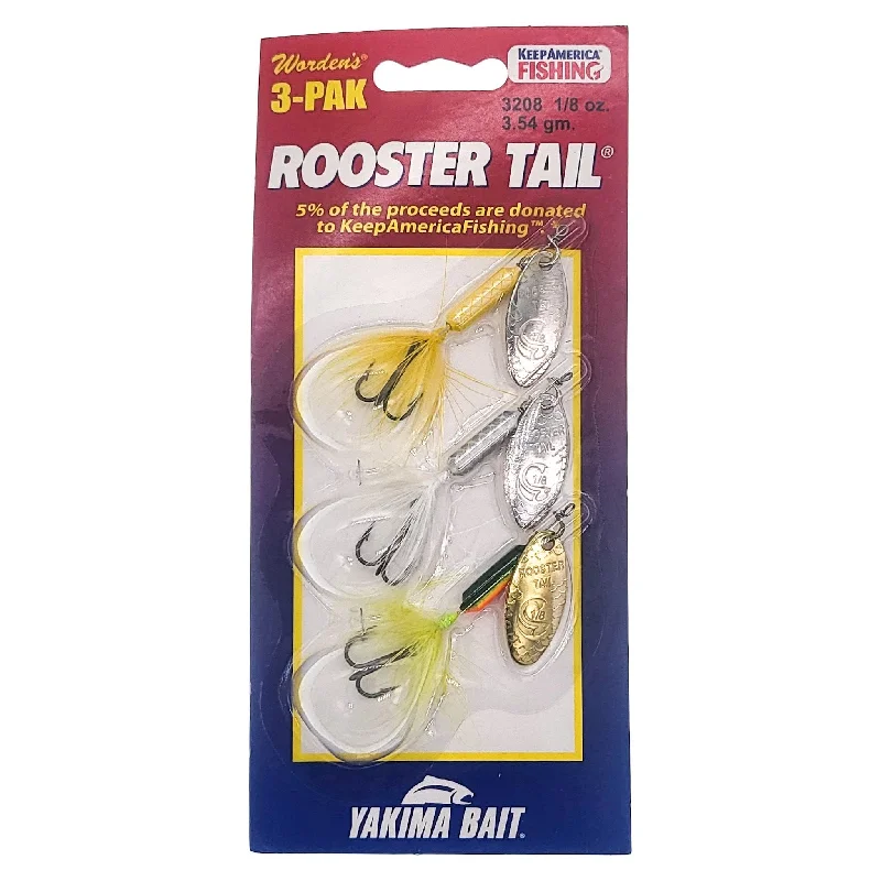 Worden's Rooster Tail 1/8 oz. 3 Pack