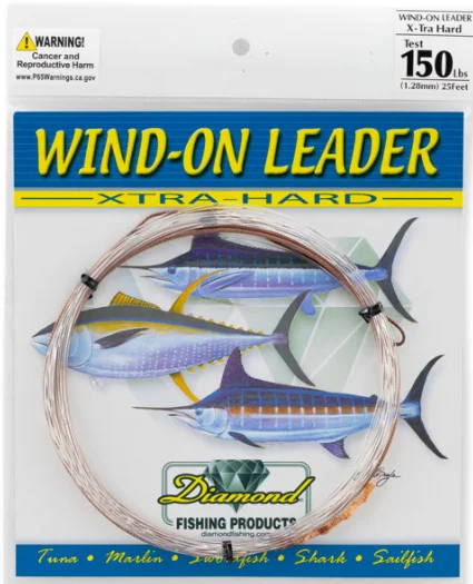 Diamond - 25ft X-TRA Hard Wind-On Leaders