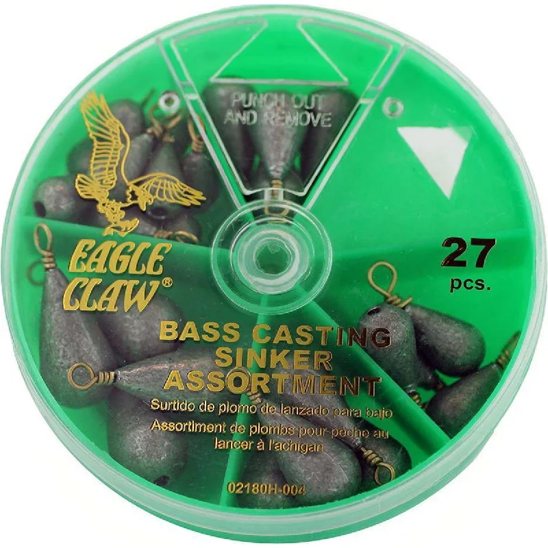 Eagle Claw 27-Piece Bass Casting Sinker Assortment