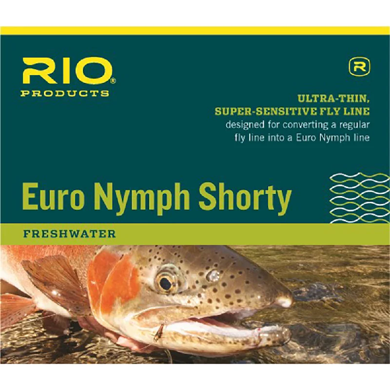 RIO Products Euro Nymph Shorty Fly Line, Olive/Orange